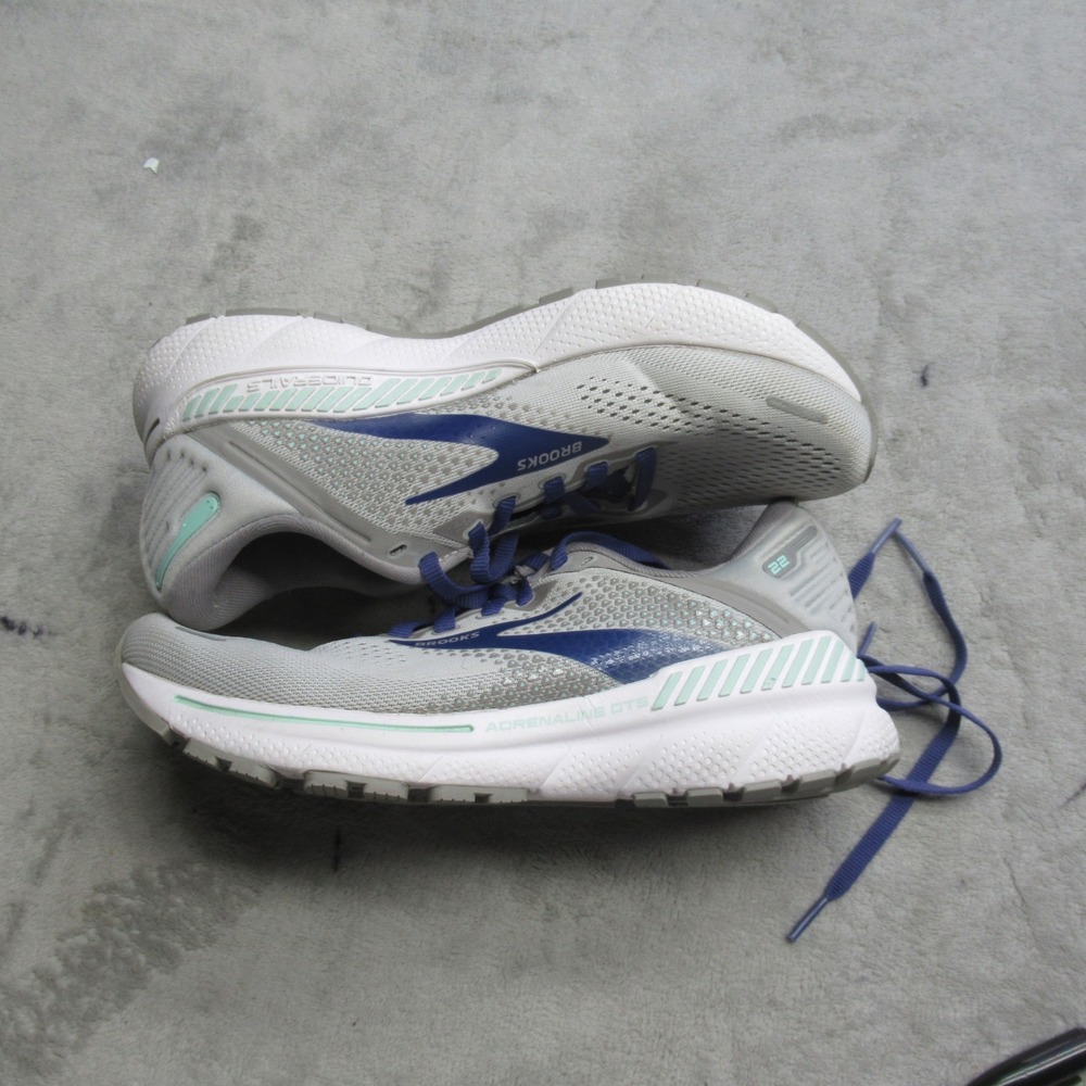 Brooks Women Running Shoes 7 B White Adrenaline GTS 22‎ Lightweight LIGHTLY USED - Picture 6 of 15